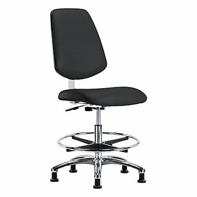 GRAINGER BRCLRVMBCHMBCRCFRG8540 CR Vinyl Chr Md Md Bk FR Stat Blk