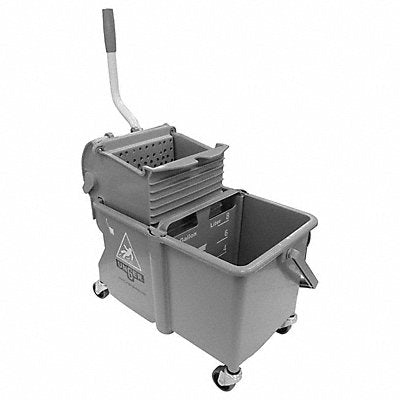 UNGER COMSG Mop Bucket with Wringer Grey 4 gal