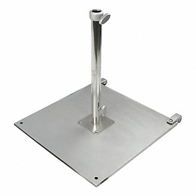 CALIFORNIA UMBRELLA CRL100 Umbrella Base Silver Steel