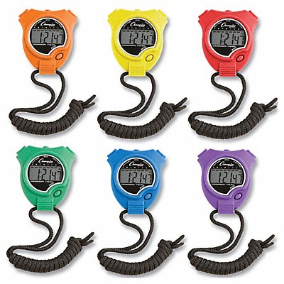 CHAMPION SPORTS 910SET Stop Watch Timer 6/Box Assorted PK6