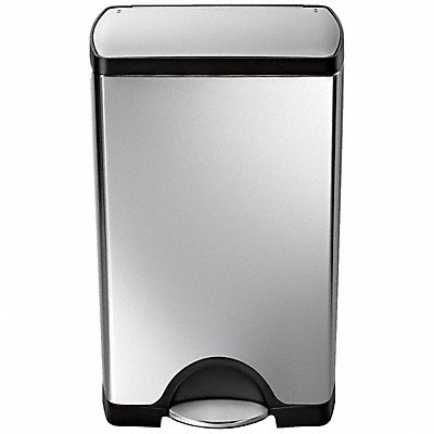SIMPLEHUMAN CW1814 Rectangular Step Can Metal Capacity 38 L