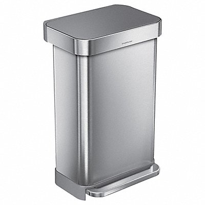 SIMPLEHUMAN CW2080 Trash Cans Rectangular 45 L Gray