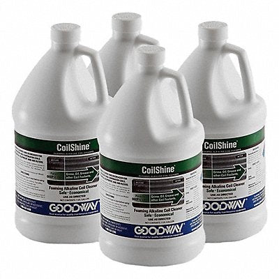 GOODWAY COILSHINE Coil Cleaner 1 gal Bottle Pk 4