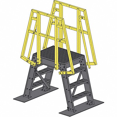 FIBERGRATE 875160 Crossover Ladder 19 Platform Height
