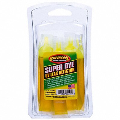 SUPERCOOL D112 A/C Leak Detection Dye .25 Oz PK12