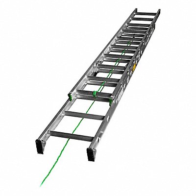 WERNER D12202 Extension Ladder Aluminum 17 ft II