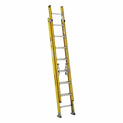WERNER D71162 Extension Ladder Fiberglass 16 ft IAA