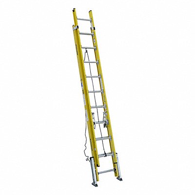 WERNER D71202LV Extension Ladder Fiberglass 20 ft IAA