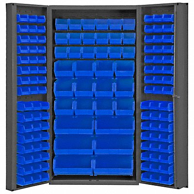 DURHAM MFG DCBDLP1325295 K4890 Bin Cabinet 72 x36 x24 Grey 132BlueBns