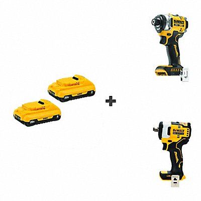 STANLEY BLACK  DECKER DCB2402DCF860BDCF911B MAX 20V COMPACT 4Ah DUAL PACK