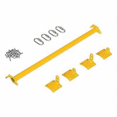VESTIL DCBBBKIT Bollard Barrier Conversion Kit Yellow