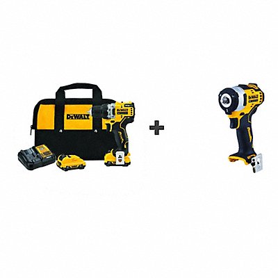 STANLEY BLACK  DECKER DCD701F2DCF903B MAX 12V DRILL DRIVER KIT