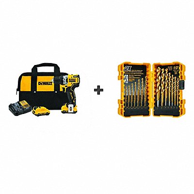 DEWALT DCD701F2DW1361 Drill Cordless 1 500 RPM 12V DC