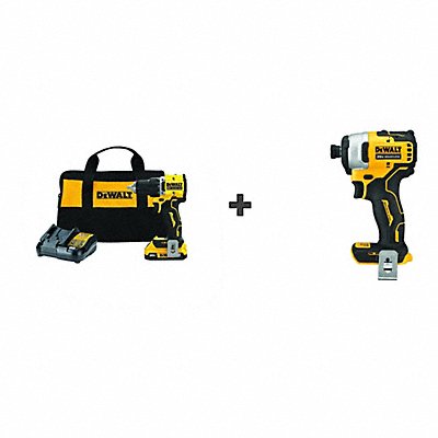 DEWALT DCD794D1DCF809B DEWALT 20V Cordless Drill/Impact Driver