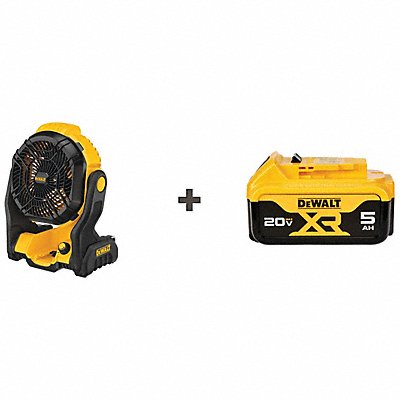 DEWALT DCE512BDCB205 MAX Jobsite Fan 20V w/ Battery