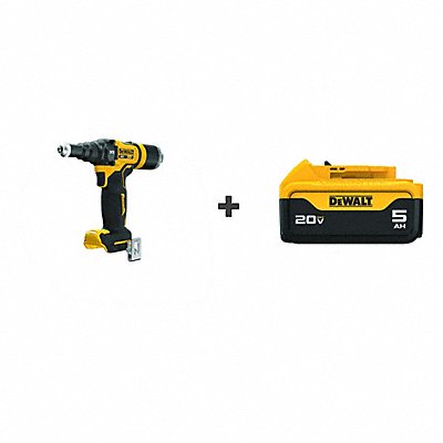 DEWALT DCF403BDCB205 Cordless Rivet SS 8 3/5 H 10 1/2 L 20V