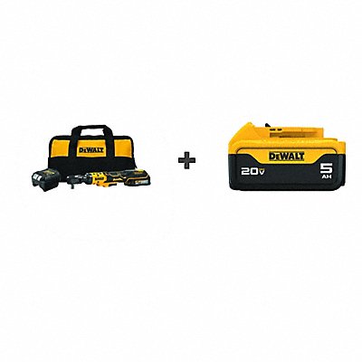 DEWALT DCF512GE1DCB205 Cordless Ratchet 1-3/16 W Head 250 rpm