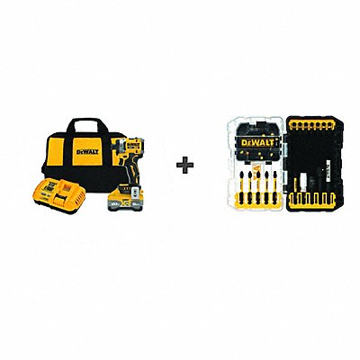 DEWALT DCF860WW1DWANGFT32SET Cordless Impact Driver 20 V 1/4 in Drive