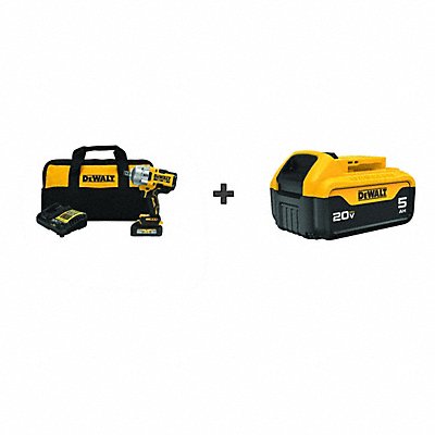 STANLEY BLACK  DECKER DCF964GH1DCB205 HIGH TORQUE 20V 3/4 IW W/5ah Battery