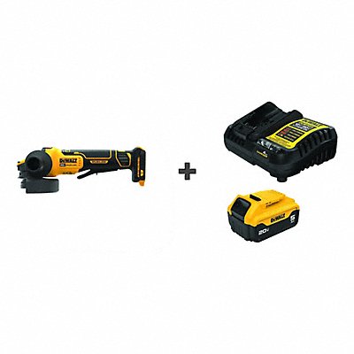 DEWALT DCG416BDCB205C Cordless Angle Grinder 20V 9000 RPM