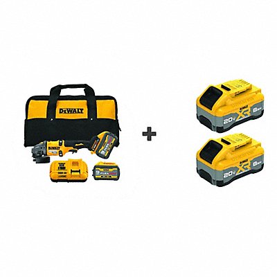 DEWALT DCG418SHDX2DCB6092 DEWALT 60V Grinder BONUS BATTERY 2PK