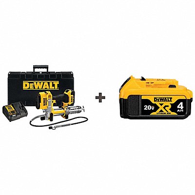 STANLEY BLACK  DECKER DCGG571M1DCB204 Grease Gun Cordless 20V Bonus Battery