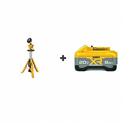 DEWALT DCL079BDCB2108 DEWALT 20V Tripod Light BONUS BATTERY