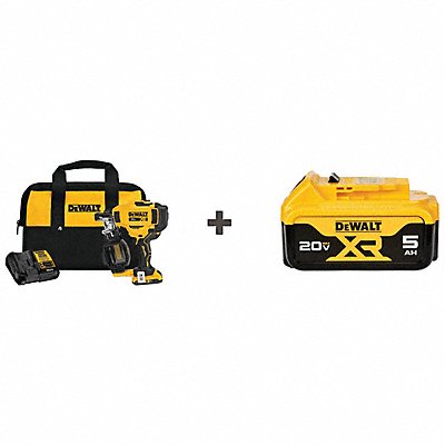 STANLEY BLACK  DECKER DCN45RND1DCB205 Cordless Nailer Kit 20.0V Bonus Battery