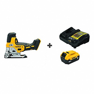DEWALT DCS335BDCB205C Cordless Jig Saw 20VDC Barrel Grip