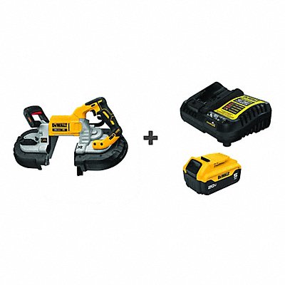 DEWALT DCS376BDCB205C Portable Band Saw 44-7/8 Blade L 20VDC