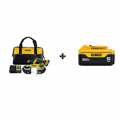 DEWALT DCS378P1DCB205 BAND SAW KIT 20V 3-3/8IN