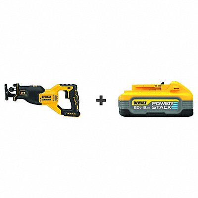 DEWALT DCS382BDCBP520 Cordless Recip Saw w/ BONUS BATTERY