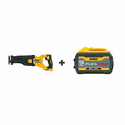 DEWALT DCS389BDCB609 Cordless Recip Saw 60V BONUS BATTERY
