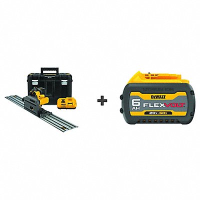 DEWALT DCS520ST1DCB606 Cordless Track Saw Kit w/ BONUS BATTERY