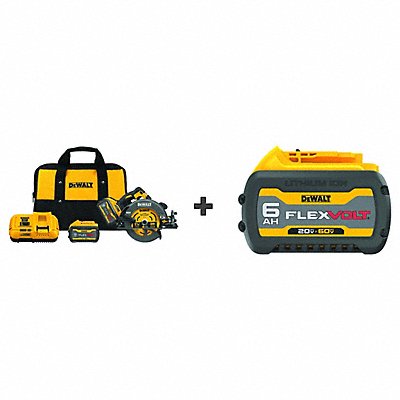 DEWALT DCS578X2 Circular Saw Kit 7-1/4 Bonus Battery