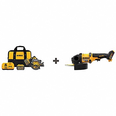 DEWALT DCS578X2DCG440B Circular Saw Kit w/ Bonus 7 Grinder