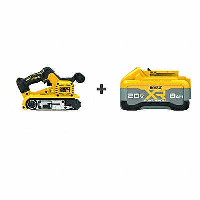 DEWALT DCW220BDCB2108 Cordless Belt Sander 20V/Bonus 20V MAX