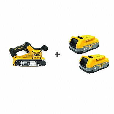 DEWALT DCW220BDCBP0342 Cordless Belt Sander 20V 1 050 fpm