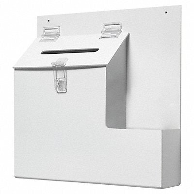 DEFLECTO 79803 Suggestion Box Locking Top White
