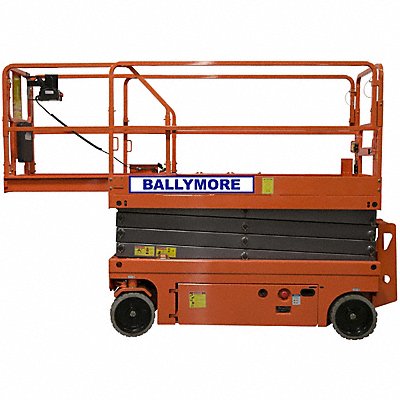 BALLYMORE DMSL26 Scissor Lift Load Cap 500 lb Tyre 15in.