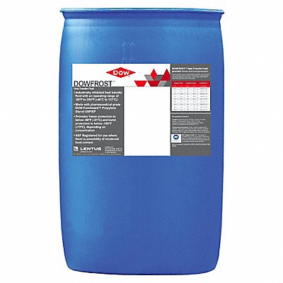 DOW FROST 9990521 Inhibited Propylene Glycol 55 gal Blue