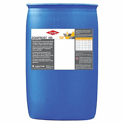 DOW FROST 9992101 Freeze Protectant Yellow 55 gal Drum