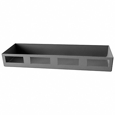 DURHAM MFG DSH12495 Door Shelf Grey 12in x 4in