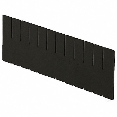 LEWISBINS DV1680NXL Divider Black Polyethylene 7 7/16 in