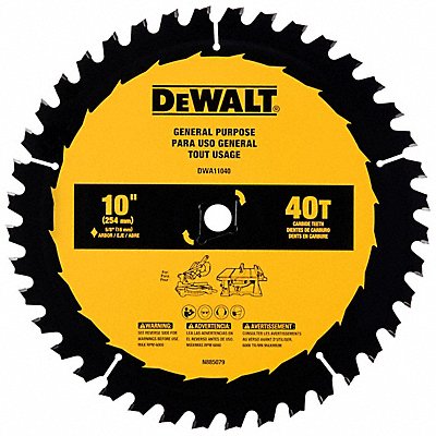 DEWALT DWA11040 Circular Saw Blades 10 in 40 Teeth