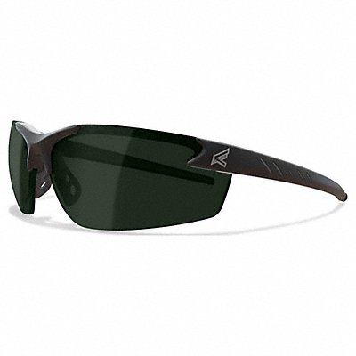 EDGE EYEWEAR DZ11IR5G2 Safety Glasses Smoke Lens Black Frame M