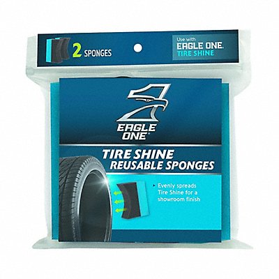 EAGLE 1 E15010602 Tyre Swipe Black/Blue Foam Pad PK2