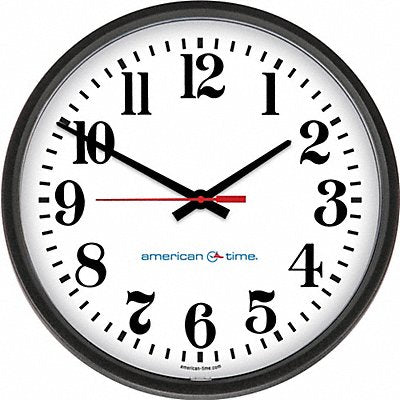GRAINGER E56BASD305G Wall Clock Analog Battery