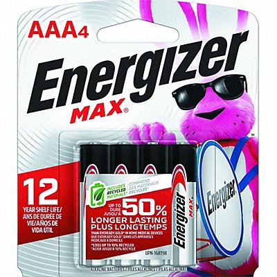 ENERGIZER E92BP4 Battery Alkaline AAA Premium PK4