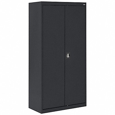 SANDUSKY EACR36187209 Storage Cabinet 72 x36 x18 Black 4 Shelves